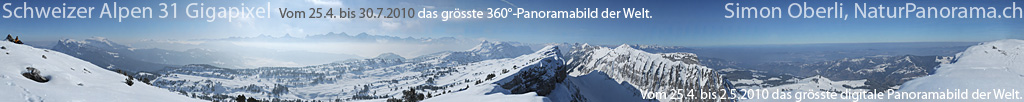 Schweizer Alpen 31 Gigapixels