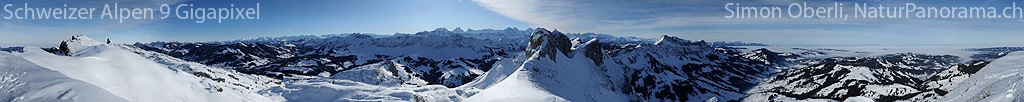 Schweizer Alpen 9 Gigapixels