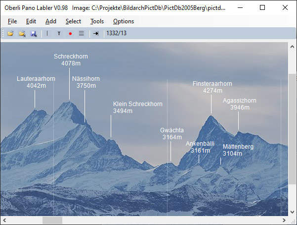 Screenshot Oberli Pano Labler