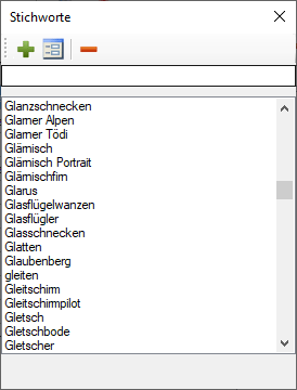 Stichworte