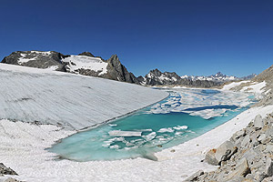 Bildvergleich Gletscher vorher